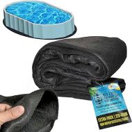 U.S. Pool Supply Armour Shield 16-Foot x 32-Foot Oval Heavy Duty Pool Liner Pad for Above Ground Swimming Pools - Protects Pool Liner, Prevents Punctures, Weed Barrier, Eco-Friendly Extends Liner Life