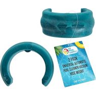 U.S. Pool Supply Universal Automatic Pool Cleaner Vacuum Hose Weight, Blue, 2 Pack - Universally Fits Most Swimming Pool Vacuum Hoses - Compatible with Octopus Series, Baracuda, Kreepy Krauly