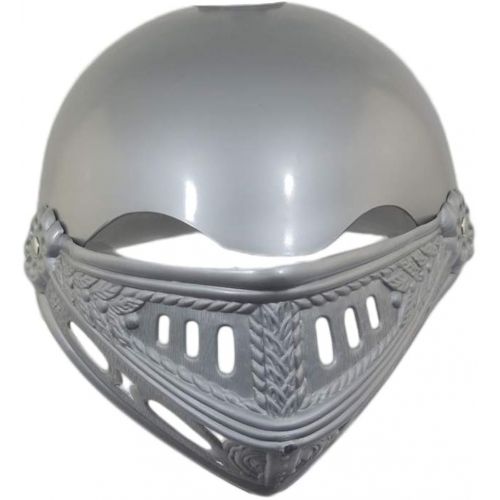  U.S. Toy Childrens Plastic Knight Medieval Crusader Costume Helmet Silver Gray