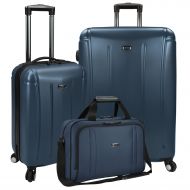 U.S. Traveler U.S Traveler Hytop Spinner 3-Piece Luggage Set - Blue