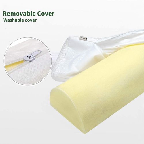  [아마존베스트]UBBCARE Memory Foam Toddlers Bed Rails Guard Bumpers Soft Portable Toddler Bed Safety Long Bedside Pillow Pads for Crib Kids Twin Baby Elderly with Machine Washable Cover 1 PC