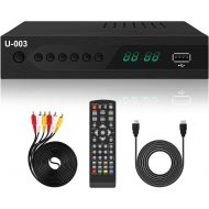 [아마존베스트]Analog to Digital TV Converter Box - UBISHENG Set-Top Box/ TV Box/ ATSC Tuner for 1080P HDTV with TV Tuner, Time Shift, EPG, PVR Recording&Playback, Media Player, HDMI, Timer Setti