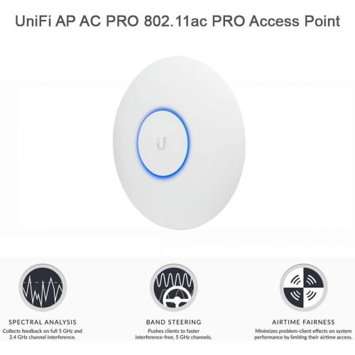  UBNT Systems UniFi AC PRO Wireless Access Point PRE-CONFIGURED (4-Pack) Wi-Fi 802.11ac Dual-Radio 3X3 MIMO with UniFi Switch 8 US-8-60W 8-Port Managed