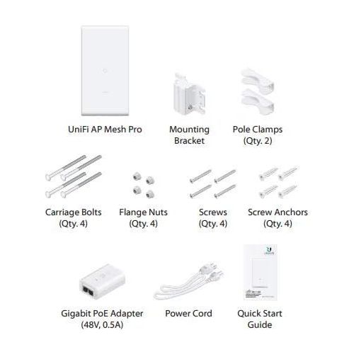  UBNT Systems UniFi Mesh UAP-AC-M-PRO PRE-CONFIGURED 802.11ac Wireless Access Point 3x3 MIMO Outdoor Wi-Fi AP (2-Units)