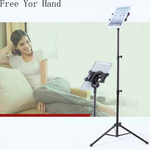  UBONTON Stand Tablet Tripod Mount Holder with Tripod Base for 7-10 Inch iPadiPad MiniSamsung Galaxy Tab