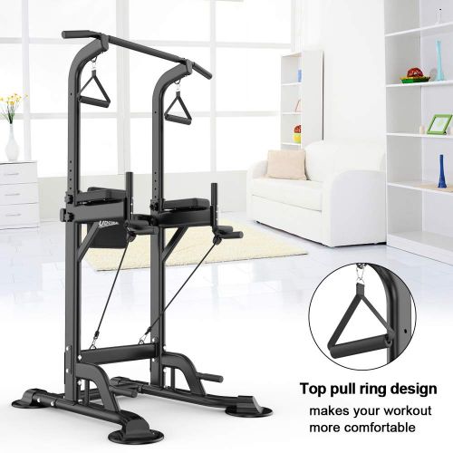  [아마존 핫딜]  [아마존핫딜]UBOWAY Heavy Duty Power Tower - Home Gym Adjustable Multi-Function Fitness Strength Training Equipment Stand Workout Station