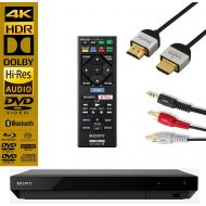 NEEGO Sony UBP-X700 Streaming 4K Ultra HD 3D Hi-Res Audio Wi-Fi and Bluetooth Built-in Blu-ray Player with Remote Control- Black - NeeGo 4K HDMI Cable and NeeGo RCA Y-Adapter