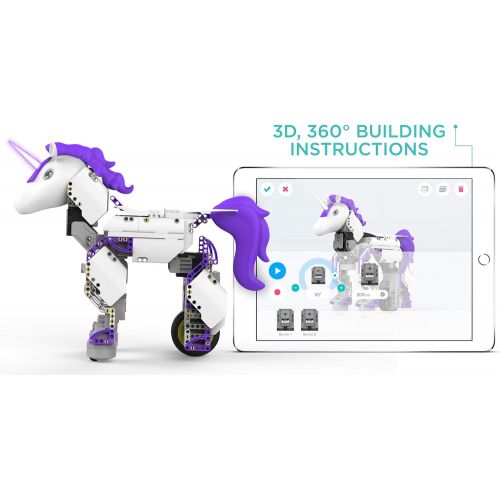  [아마존베스트]UBTECH Mythical Series: Unicornbot Kit-App-Enabled Building & Coding Stem Learning Kit