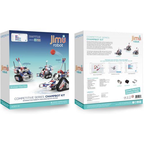  UBTECH JIMU Robot Competitive Series: Champbot Kit/ App-Enabled Building & Coding STEM Robot Kit (522 Pcs) from Robotics
