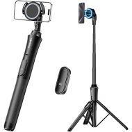 UBeesize 62'' Magnetic Selfie Stick Phone Tripod with Wireless Remote, Extendable Cell Phone Tripod Stand, Compatible with MagSafe, Cellphone Tripod for iPhone 15 14 13 12 Series and Android Phones