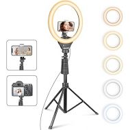 UBeesize 12'' Selfie Ring Light with 62’’ Tripod Stand for Video Recording, Live Streaming(YouTube, Instagram, TIK Tok), Compatible with Phones, Cameras and Webcams
