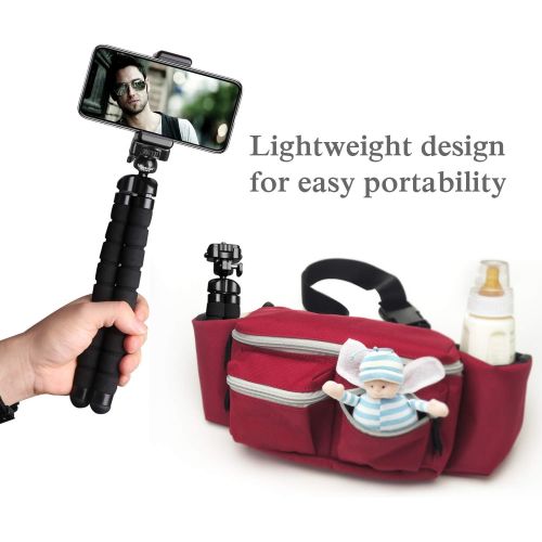  [아마존핫딜][아마존 핫딜] UBeesize Tripod S, Premium Phone Tripod, Flexible Tripod with Wireless Remote Shutter, Compatible with iPhone/Android Samsung, Mini Tripod Stand Holder for Camera GoPro/Mobile Cell