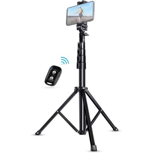  [아마존베스트]Selfie Stick Tripod, UBeesize 51 Extendable Tripod Stand with Bluetooth Remote for iPhone & Android Phone, Heavy Duty Aluminum, Lightweight