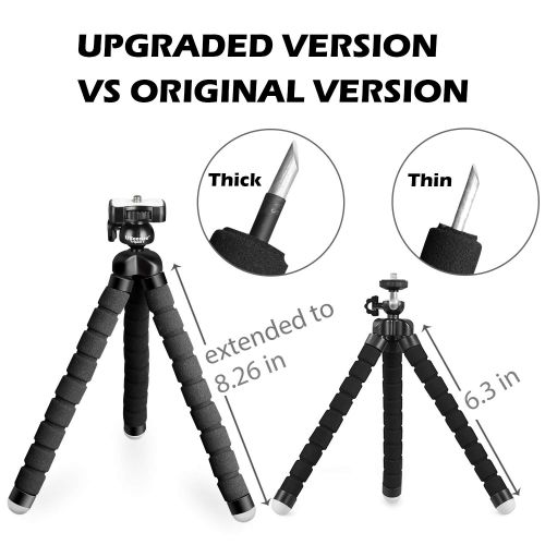  UBeesize Tripod S, Premium Phone Tripod, Flexible Tripod with Wireless Remote Shutter, Compatible with iPhone/Android Samsung, Mini Tripod Stand Holder for Camera GoPro/Mobile Cell