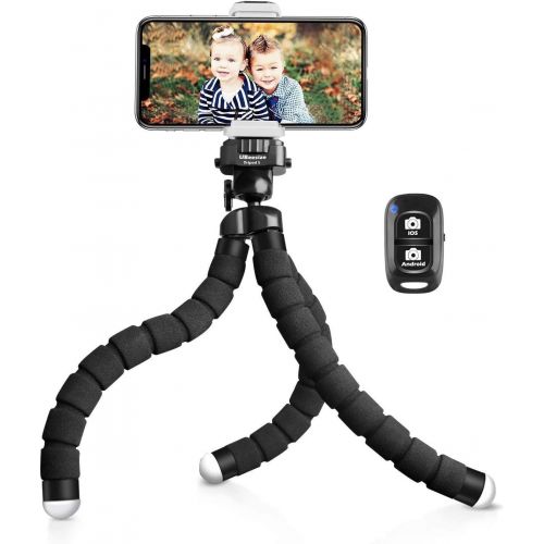  UBeesize Tripod S, Premium Flexible Phone Tripod with Wireless Remote, Mini Tripod Stand for Camera GoPro/Mobile (Upgraded)