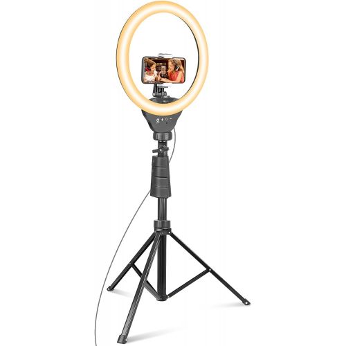  UBeesize 12’’ Ring Light with Tripod, Selfie Ring Light with 62’’ Tripod Stand, Light Ring for Video Recording＆Live Streaming(YouTube, Instagram, TIK Tok), Compatible with Phones,