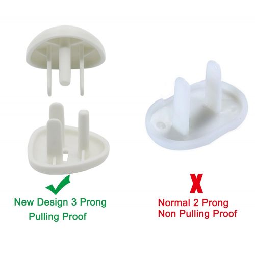  [아마존베스트]UCLEVER Outlet Plug Covers Baby Proofing Electric Protector Caps Kit for Child Safety (24 Plugs + 4 Keys)