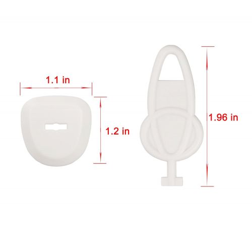  [아마존베스트]UCLEVER Outlet Plug Covers Baby Proofing Electric Protector Caps Kit for Child Safety (24 Plugs + 4 Keys)