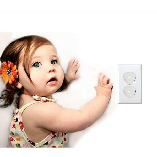  [아마존베스트]UCLEVER Outlet Plug Covers Baby Proofing Electric Protector Caps Kit for Child Safety (24 Plugs + 4 Keys)