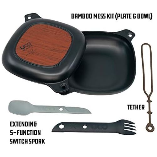  [아마존베스트]UCO 5-Piece Lunch Kit with Bowl, Plate, and 4-in-1 Spork Utensil Set