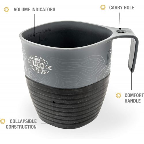  UCO Collapsible Cup for Hiking, Backpacking, and Camping, 2 Pack