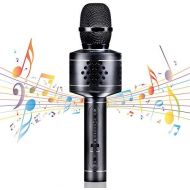 [아마존베스트]Wireless Bluetooth Karaoke Microphone, MIANOVA Bluetooth Microphone Machine for Kids , Portable Microphone and Speaker System for Home KTV Outdoor Family Party Music,for iOS & Andr