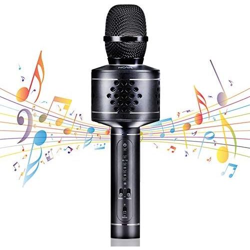  [아마존베스트]Wireless Bluetooth Karaoke Microphone, MIANOVA Bluetooth Microphone Machine for Kids , Portable Microphone and Speaker System for Home KTV Outdoor Family Party Music,for iOS & Andr