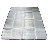 U/D Waterproof Aluminum Foil EVA Camping Mat Folding Sleeping Picnic Beach Outdoor Tent Sleeping Pad Air Mattress Mat Pad Moisture Proof Picnic Blanket Cushion Mat