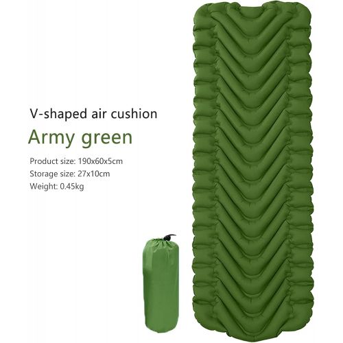  U/D Camping Sleeping Pad Mat, Camping Mattress Ultralight Waterproof Sleeping Pad for Camping Inflatable & Compact Camping Mat for Backpacking Hiking Travel Beach Outdoor