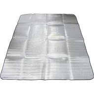 U/D Waterproof Aluminum Foil EVA Camping Mat Folding Sleeping Picnic Beach Outdoor Tent Sleeping Pad Air Mattress Mat Pad Moisture Proof Picnic Blanket Cushion Mat