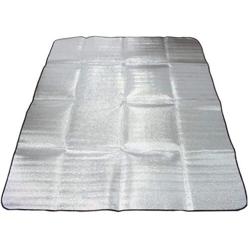  U/D Waterproof Aluminum Foil EVA Camping Mat Folding Sleeping Picnic Beach Outdoor Tent Sleeping Pad Air Mattress Mat Pad Moisture Proof Picnic Blanket Cushion Mat