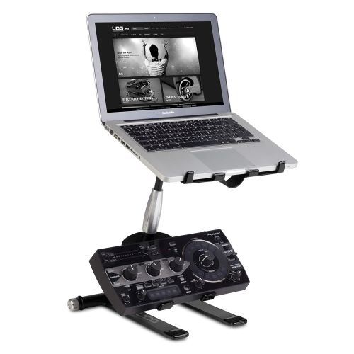  UDG U6010BL Creator Laptop, Controller Stand for DJs - Aluminium Black