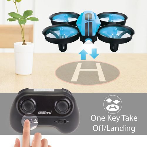  UDI RC UDI U46 Mini Drone for Kids 2.4Ghz RC Drones with Auto Hovering Headless Mode Nano Quadcopter, Blue