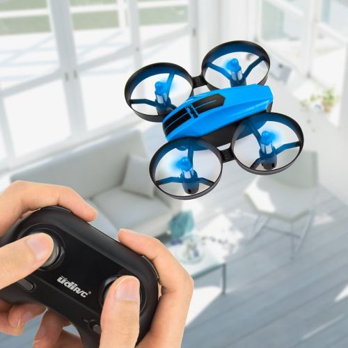  UDI RC UDI U46 Mini Drone for Kids 2.4Ghz RC Drones with Auto Hovering Headless Mode Nano Quadcopter, Blue