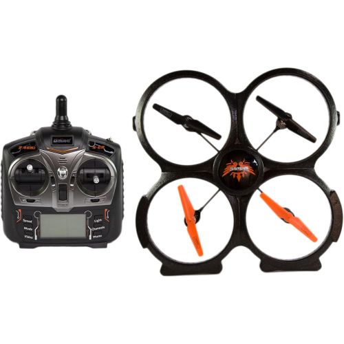  UDI RC Udirc 2.4GHz 4 CH 6 Axis Gyro RC Quadcopter with Camera (Black)