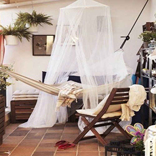  [아마존베스트]UEETEK Mosquito Net Baby Toddler Bed Crib Canopy Mosquito Netting (White)