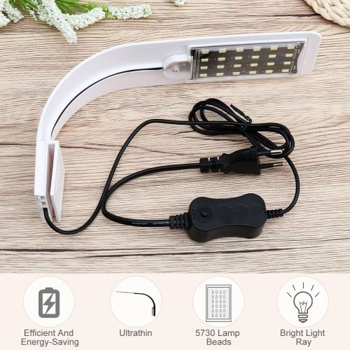  [아마존 핫딜]  [아마존핫딜]UEETEK LED Aquarium Licht Pflanzen wachsen Beleuchtung Kreative Clip-on Lampe mit EU-Stecker (Blaues weisses Licht)