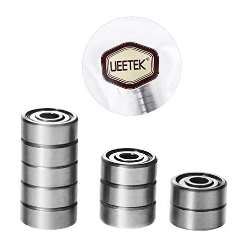  [아마존 핫딜]  [아마존핫딜]UEETEK 10pcs Rillen Kugellager 4x13x5mm 624ZZ Single Row abgeschirmt Lager