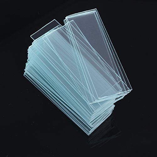  [아마존베스트]Ueetek Microscope Slides 50Pieces and Cover Glass 100Piece for Optical Microscope