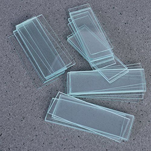  [아마존베스트]Ueetek Microscope Slides 50Pieces and Cover Glass 100Piece for Optical Microscope