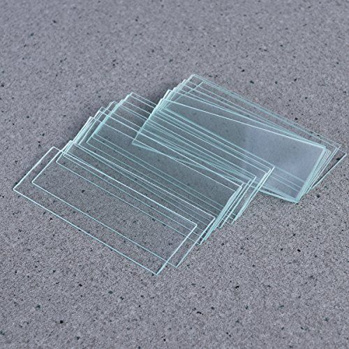  [아마존베스트]Ueetek Microscope Slides 50Pieces and Cover Glass 100Piece for Optical Microscope