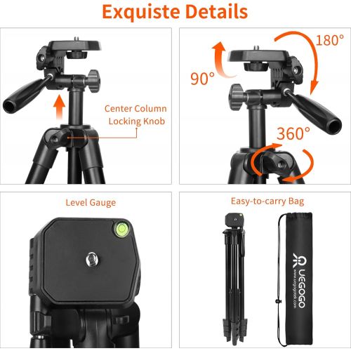  [아마존베스트]Phone Tripod, 57 Tripod for iPhone iPad Tablet Tripod Cell Phone Tripod with Remote Shutter, Cell Phone/Tablet Holder Perfect for Video Recording/Selfies/Live Stream/Vlogging