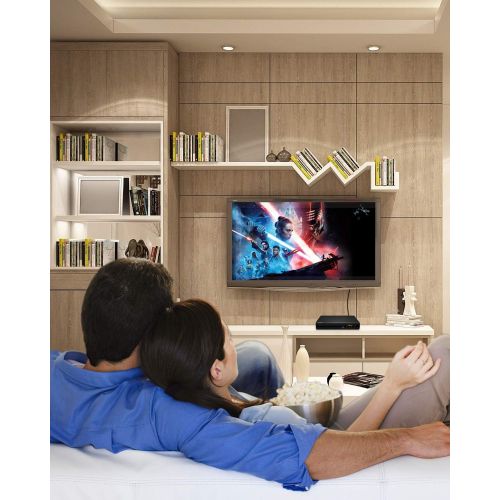  [아마존베스트]UEME DVD Players for TV with HDMI/AV/Coaxial Output, USB Input Port, Include Remote Control/ HDMI Cable/ RCA Cable, Supports PAL/NTSC, Compact Multi Region DVD/SVCD/CD Disc Player