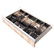 UEniko Vida UENIKA+ [Stainless Steel] Cutlery Tray Adjustable Utensil Organizer Flatware Drawer Dividers Kitchen Storage Organizer (Short-Wide)