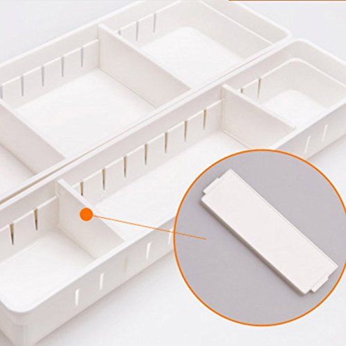  UEniko Vida UENIKA+ Large Cabinet Drawer Wood Cutlery Tray Expandable Utensil Organizer Flatware Drawer Dividers Kitchen Storage Organizer