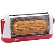 Ufesa TT7963 TT7963-Toaster fuer alle Brotsorten, Multi-Toaster, 700 W, Edelstahl, Rot, Weiss