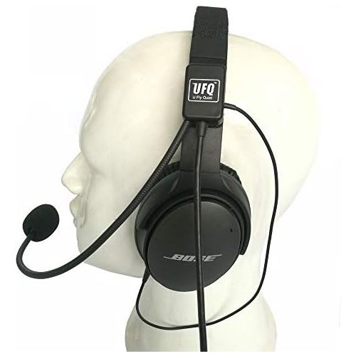  [아마존베스트]-Service-Informationen UFQ AV Mike-2 Aviation Headset Microphone Suitable for Bose QC25 QC35 Sony MDR 1000X Including Headset Bag Also with MP3 Input Similar to U Fly Mike