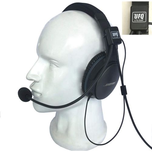  [아마존베스트]-Service-Informationen UFQ AV Mike-2 Aviation Headset Microphone Suitable for Bose QC25 QC35 Sony MDR 1000X Including Headset Bag Also with MP3 Input Similar to U Fly Mike