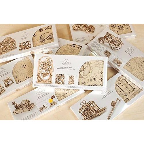  [아마존베스트]UGears Mechanical Models 3-D Wooden Puzzle - Mechanical Hurdy-Gurdy Musical Instrument