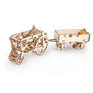 UGEARS Ugears Bundle 2 in 1 Tractor + Trailer Mechanical 3D Puzzle Eco-friendly Gift DIY Brainteaser Teens Adults Boys Girls Kids Toys